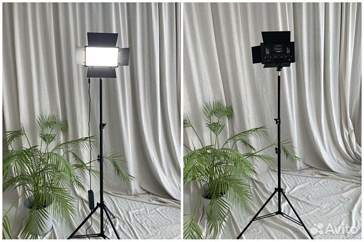 Видеосвет со шторками 210см + штатив