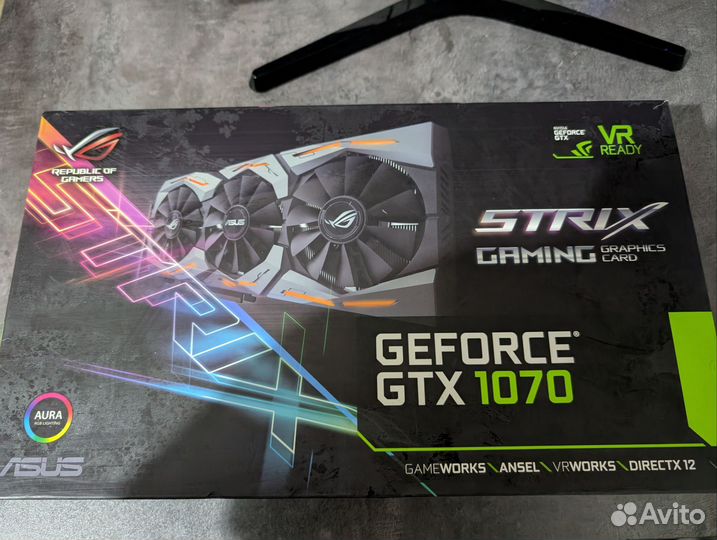 Видеокарта Asus 1070 Strix Gaming 8Gb