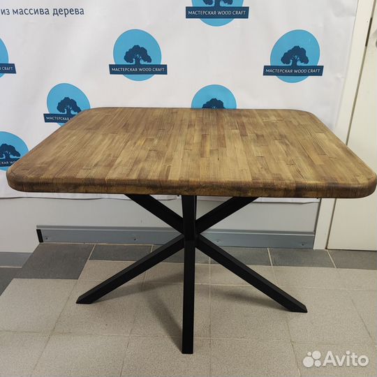 Стол лофт из массива лиственницы