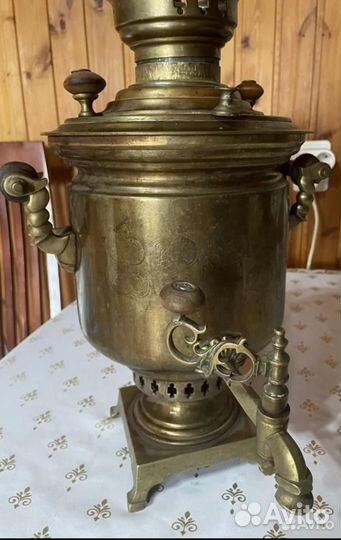 Самовар на дровах на углях на шишках старинный