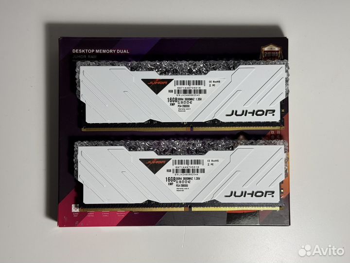 Оперативная память ddr4 32gb 3600 rgb juhor