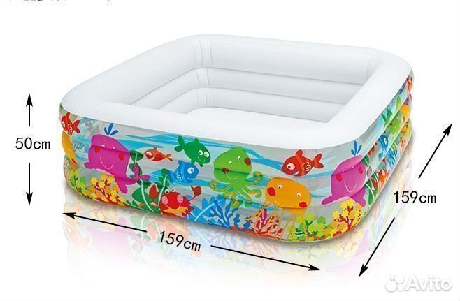 Детский бассейн надувной 