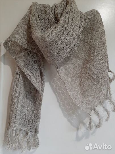 Шарфы и палантины.Лен.Коттон
