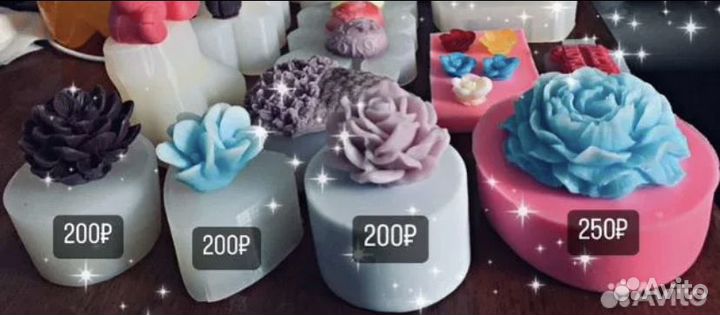 Силиконовые формы для мыла, для свечей