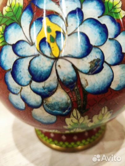 Ваза клуазоне старый Китай
