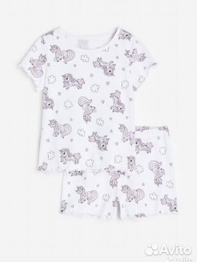 Пижама для девочек h&m 110/116