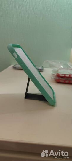 Чехол на iPhone Xs Мятный и Темно-Зеленый