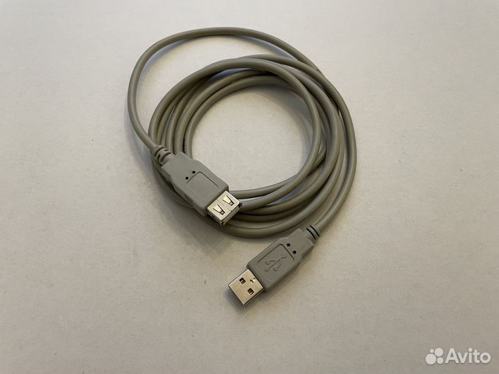 Кабель удлинитель USB 2.0 мама-папа
