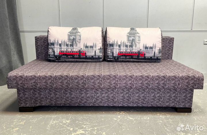 Люси прямой Флок серый