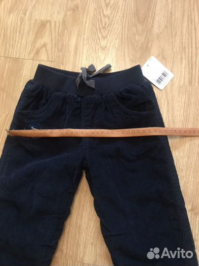 Новые вельветовые брюки с флисом на мальчика 2-3 г