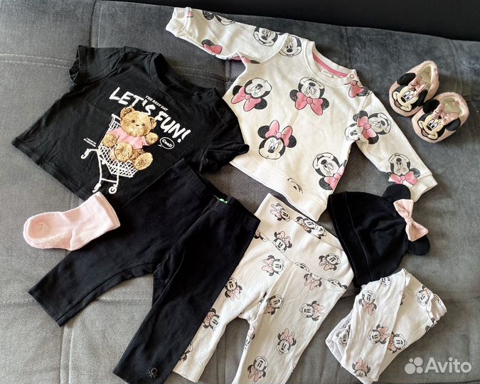 Одежда фирменная на девочку h&m 68 р-р