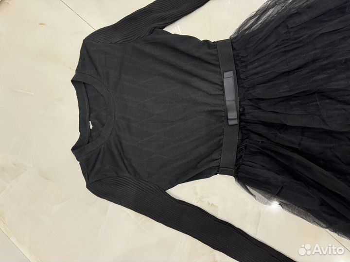 Платье женское трикотаж сетка кружево 44 размер