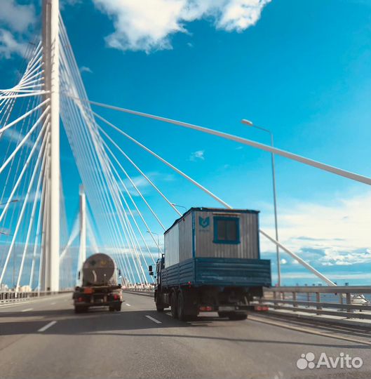 Бытовка торцевая с тамбуром