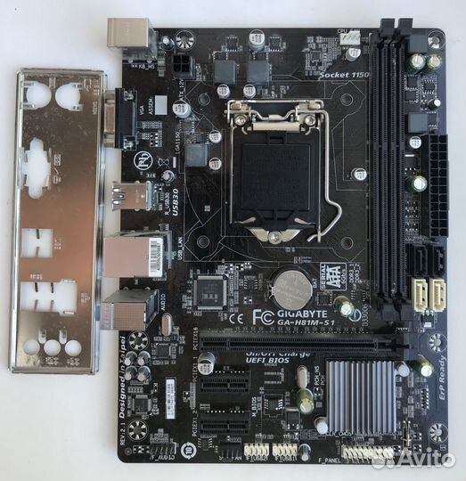 Мат. плата Socket LGA 1150: Gigabyte GA-H81M-S1