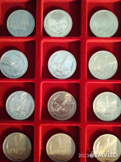 1 рубль СССР 1961-1991 погодовка