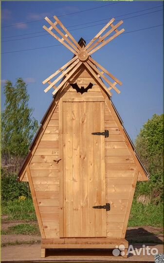 Дачный туалет деревянный GAR205