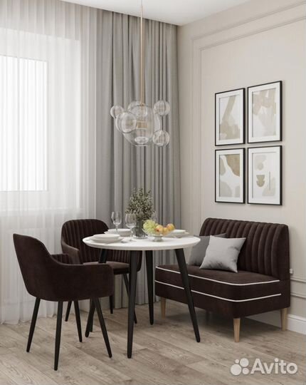 Стулья мягкие для дома и офиса / Стул Коричневый