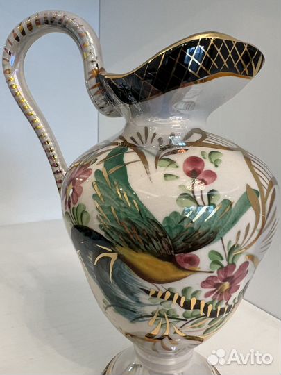 Кувшин авторский фарфор и роспись Hubert Bequet