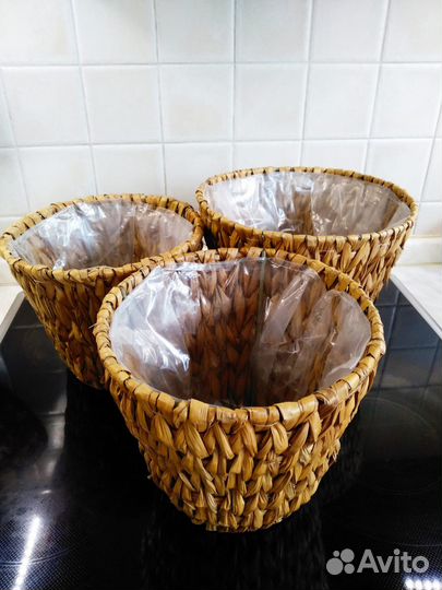 Кашпо плетеное (Малайзия)