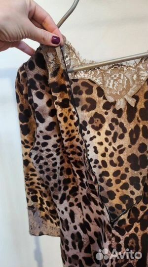 Dolce gabbana шёлковый топ оригинал