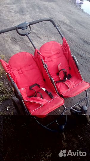 Детская двойная коляска
