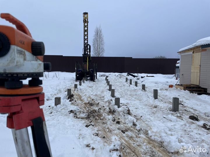 Монтаж жб свай 250х250х4000