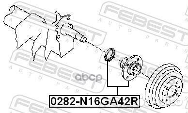 Ступица задняя 0282-N16GA42R Febest