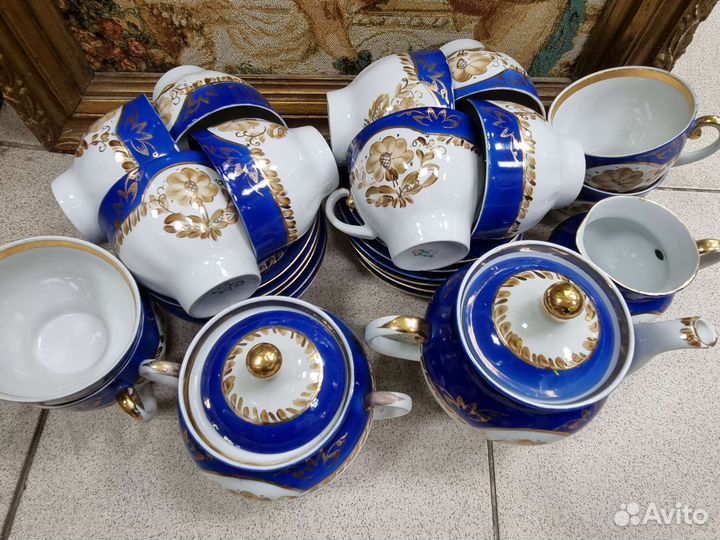 Чайный сервиз. Барановка. СССР. На 12 персон