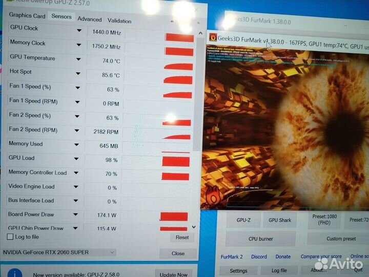 Видеокарта rtx 2060 super palit dual 8gb /Обмен