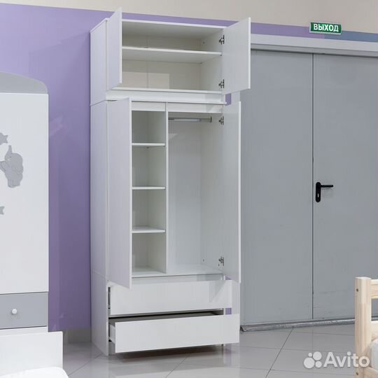 Шкаф с антресолью