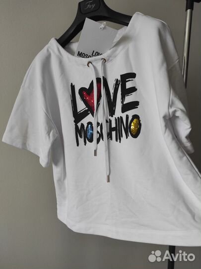 Новый оверсайз свитшот Love Moschino оригинал