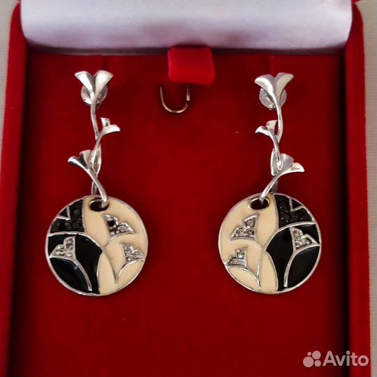 Серьги серебро 925