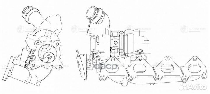 Турбокомпрессор VAG Octavia 04, Tiguan 08- 1.4T