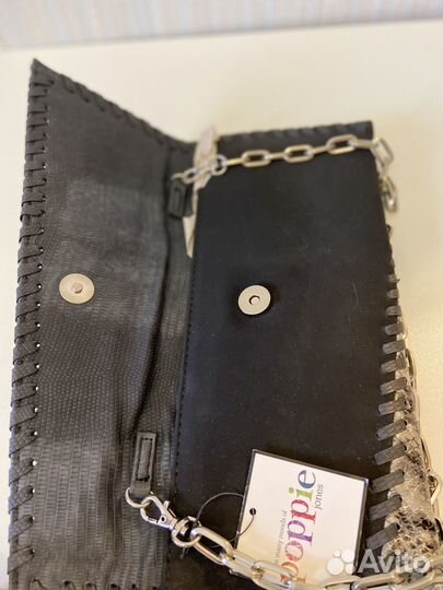 Клатч кожаный Poppie Jones