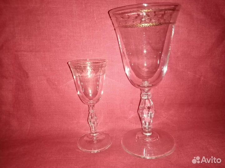 Бокалы под вино, 6 абсолютно новые, стекло
