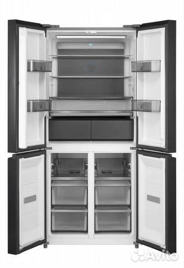 Холодильник Weissgauff WCD 590 Biofresh Grey Glass