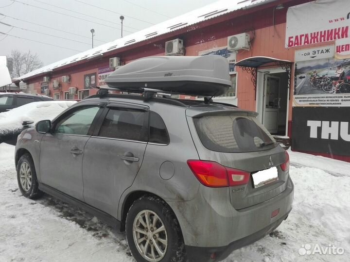 Автобокс Koffer A-430 серый мат двухсторонний 430