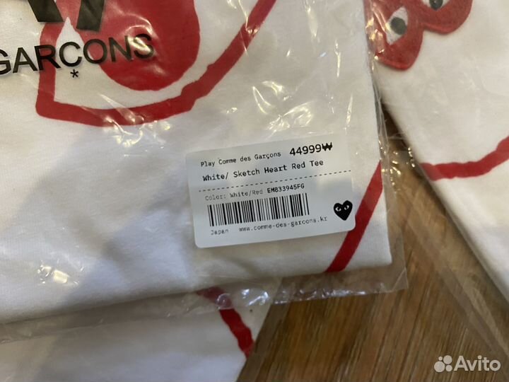 CDG Play оригинал Comme Des Garcons