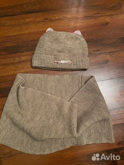Детский комплект шапка шарф