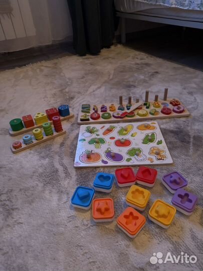 Развивающие деревянные игрушки