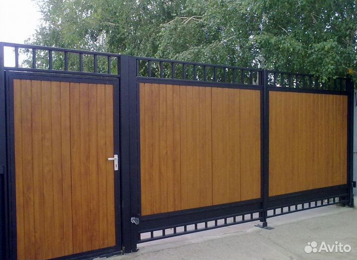 Распашные ворота Установка Под Ключ