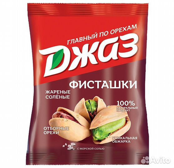 Фисташки Джаз жареные соленые 40г