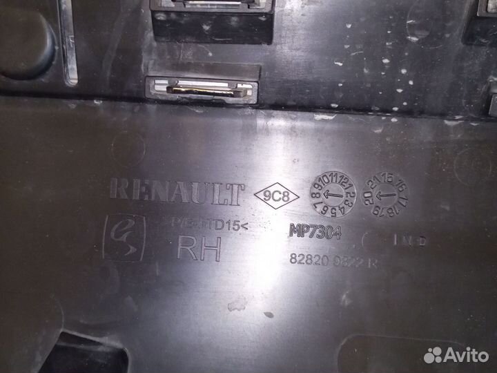 Молдинг на заднюю правую дверь Рено Каптур