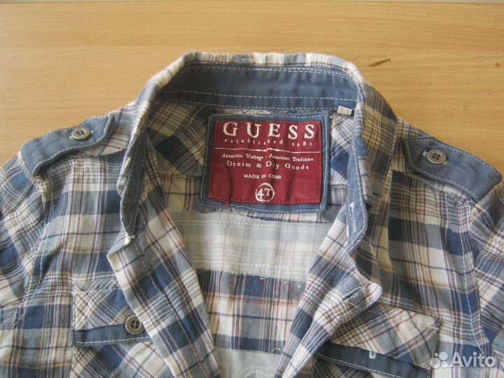 Рубашка guess на 3-4 года