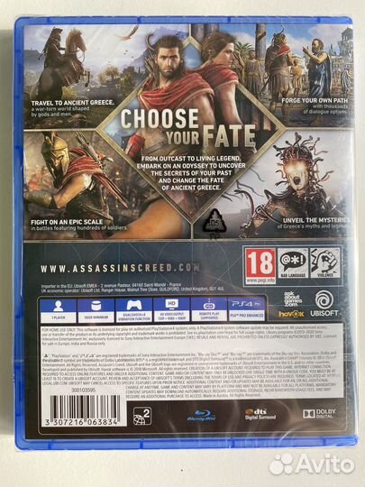 Assassin's Creed Odyssey PS4 Новый Диск