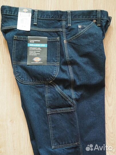 Джинсы Dickies Indigo Blue хлопок 100 проц 34W 34L