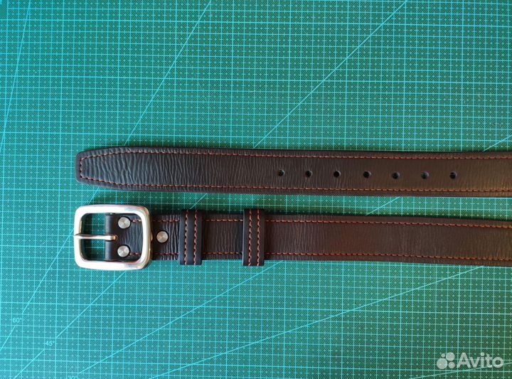 Ремень из кожи буйвола «Морской»