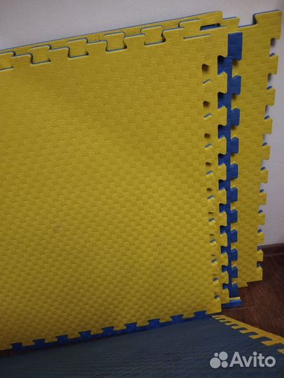 Будо мат 25 мм желто-синий