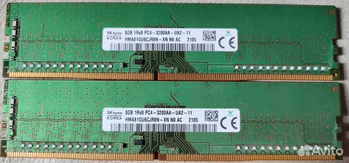 DDR4-3200 2x8GB Hynix CJR (C-die)