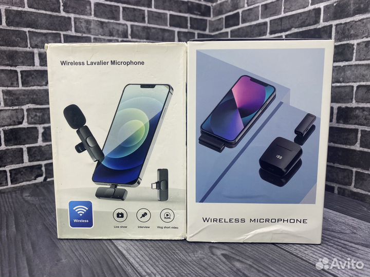 Петличный беспроводной микрофон type-C